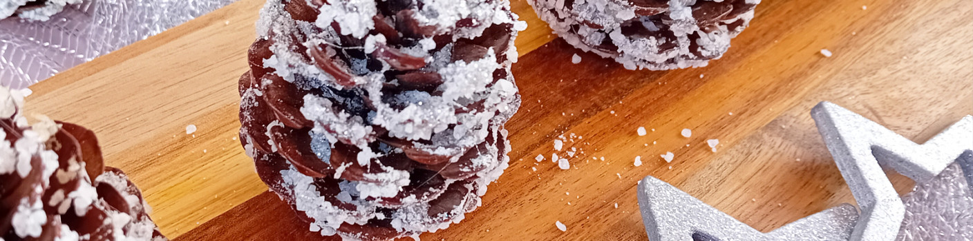 Salted Snowy Pine Cones